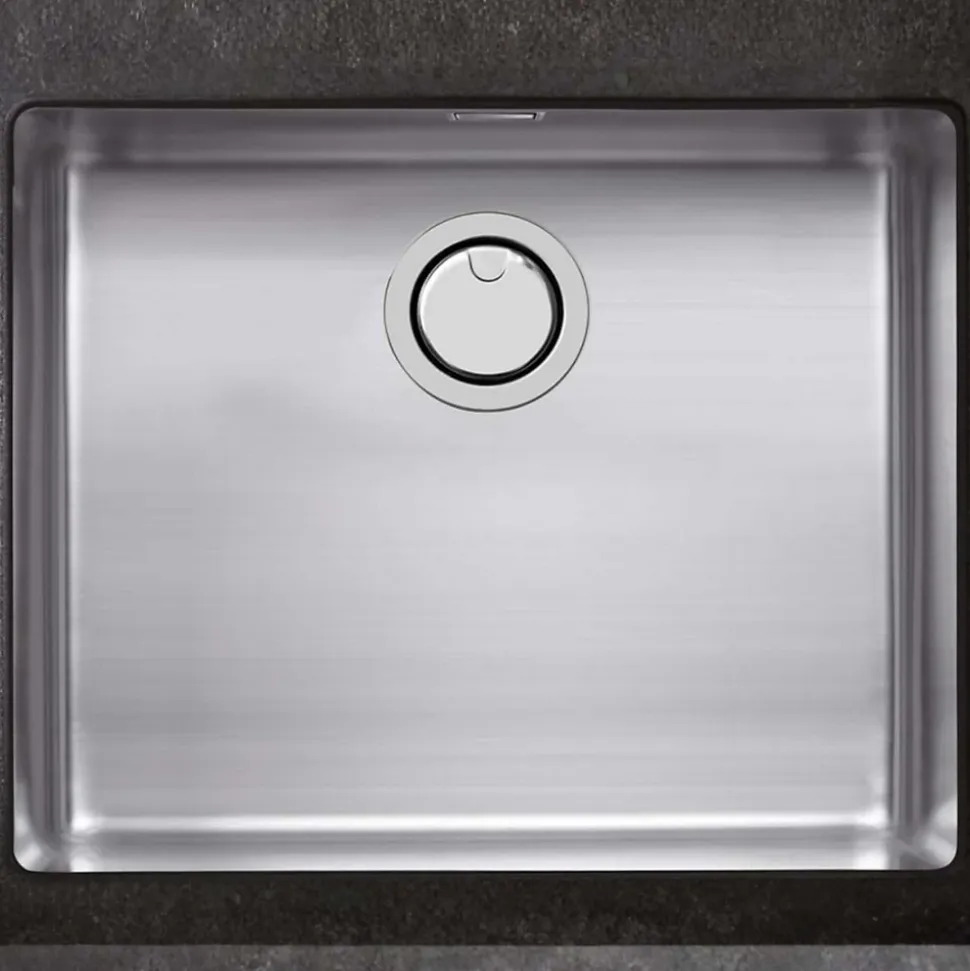 Évier sous-plan 1 Cuve 50x40x20cm R25mm - Acier inox 18/10 - ZNTop FRÉCAN