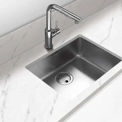 Évier sous-plan 1 Cuve 40x40x20cm R25mm - Acier inox 18/10 - ZN Top FRÉCAN