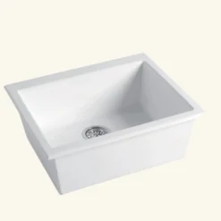 Évier sous-plan céramique blanc FELIX 1 bac 600x510