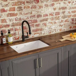 Évier sous-plan céramique blanc FELIX 1 bac 600x510