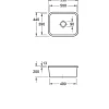 Évier sous-plan en céramique 1 cuve à encastrer Villeroy & Boch Cisterna blanc mat