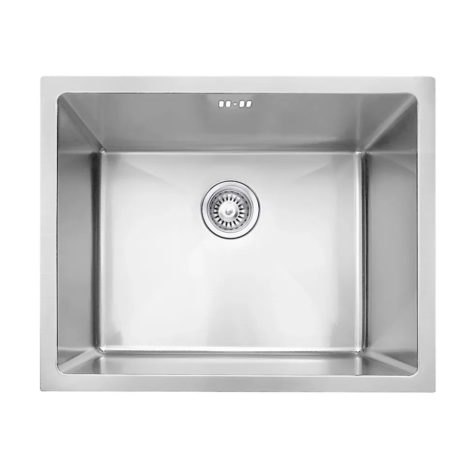Évier sous-plan en inox 1 bac à encastrer Essebagno Luisa 55