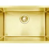Évier sous-plan en inox finition or 1 bac à encastrer Essebagno 76