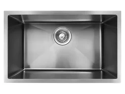 Évier sous-plan en inox finition gun métal 1 bac à encastrer Essebagno 76