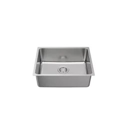 Évier sous-plan en inox finition gris 1 bac à encastrer Essebagno Inoxa 54