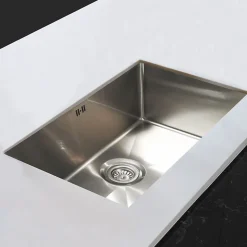 Évier sous-plan en inox finition inox 1 bac à encastrer Essebagno 76