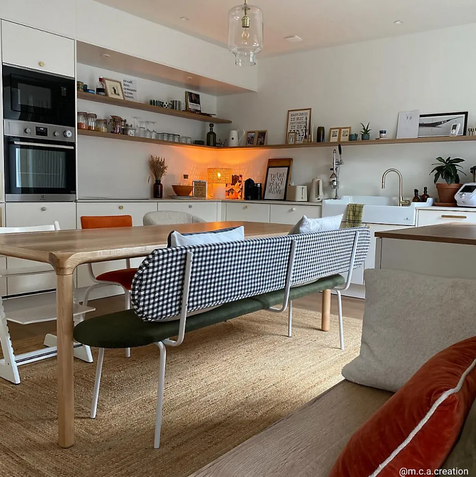 Évier timbre d'office céramique blanc LÉON 1 bac 1 égouttoir