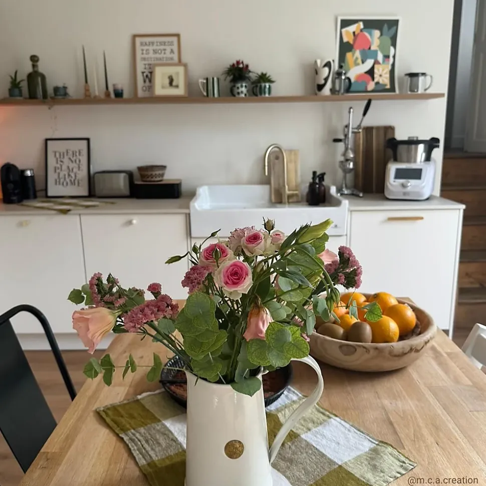 Évier timbre d'office céramique blanc LÉON 1 bac 1 égouttoir