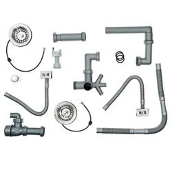 Évier timbre d'office de cuisine à poser 2 bacs Office Cooke & Lewis céramique blanc