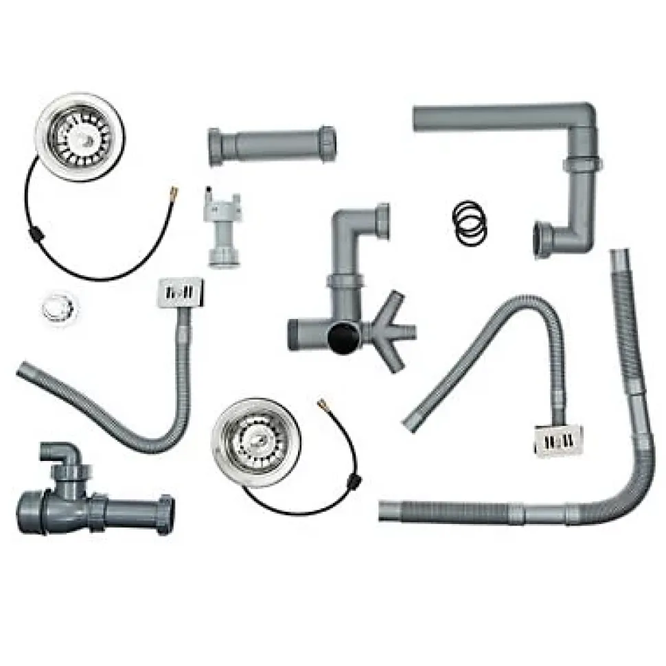 Évier timbre d'office de cuisine à poser 2 bacs Office Cooke & Lewis céramique blanc