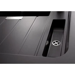 Évier timbre d'office granit Schock LARGO noir magma 1 bac 1 égouttoir