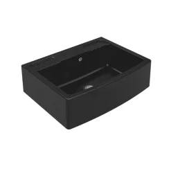 Évier timbre d'office granit noir FOCA 1 bac