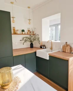 Évier timbre d'office granit blanc cassé Kümbad KIWI 1 bac 595x630