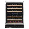Vinobox 50 bouteilles. Cave à vin inox 2 zones