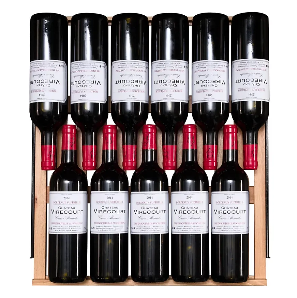 Vinobox 168 bouteilles. Cave à vin noir 2 zones