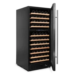 Vinobox 110 bouteilles. Cave à vin inox 2 zones