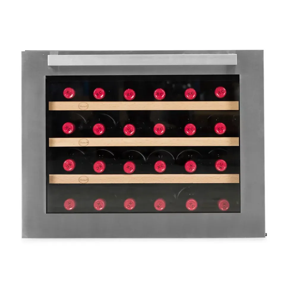 Vinobox Design 24 bouteilles. Cave à vin inox électrique