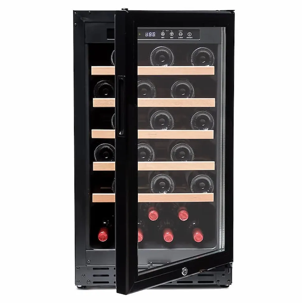 Vinobox Grand cru 40 bouteilles. Cave à vin noir 1 zone