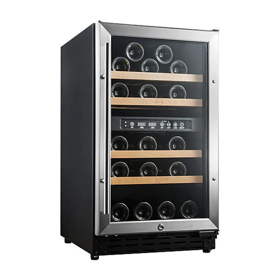 Vinobox Grand cru 40 bouteilles. Cave à vin inox 2 zones