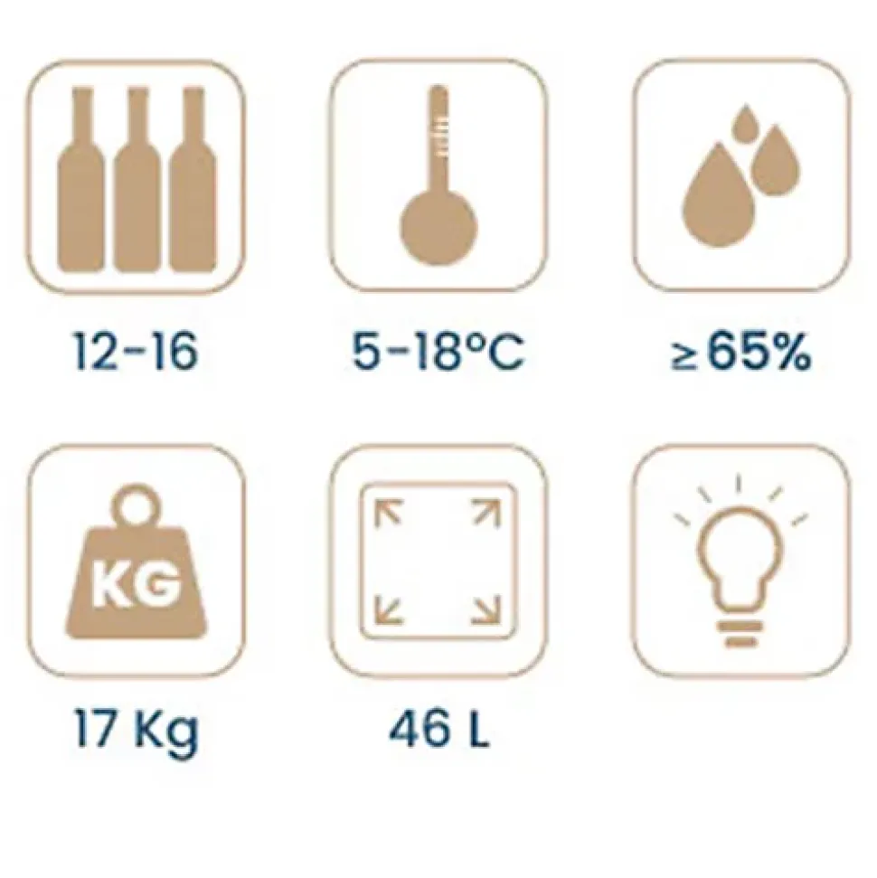 Vinobox Pro 16 bouteilles. Cave à vin électrique