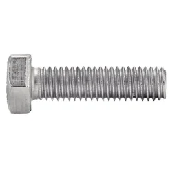 Vis métal hexagonale Inox A2 M8 x 35 filetage total tête hex pack 100