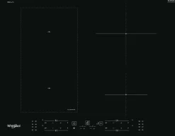WHIRLPOOL table induction 65 CM 4 foyers WLB4265BFIXL