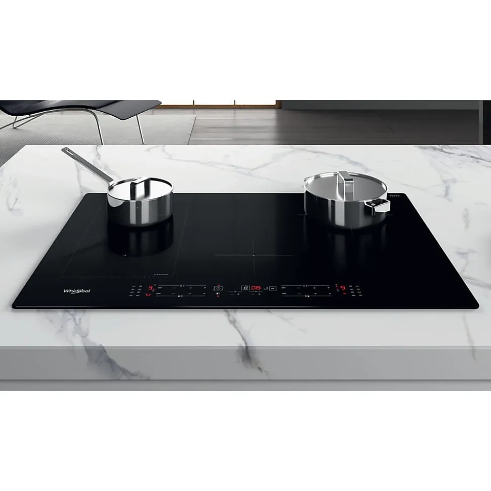 WHIRLPOOL Table induction 4 foyers largeur 77 cm WLB2977NE