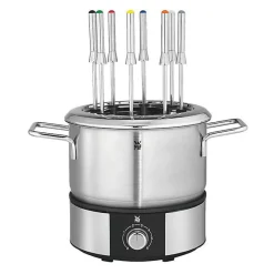 WMF 415130011 - LONO - Appareil à Fondue pour 8 personnes, avec caquelon et 8 fourchettes en Inox