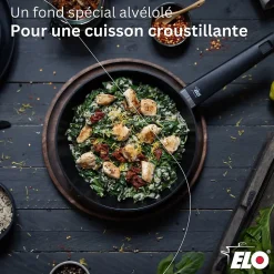 Wok 24 cm antiadhésif sans PFAS Elo Smart Wave