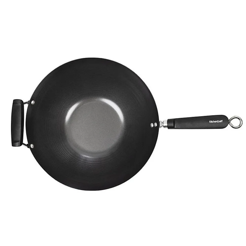 Wok Anti-Adhésif Base Plate 35 cm - Kitchen Craft