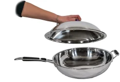 Wok avec couvercle 36cm - Casselin