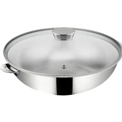 Wok avec couvercle 26cm inox Lagostina 12138042026 salvaspazio +