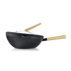 Wok avec couvercle verre 30cm Ibili 404230