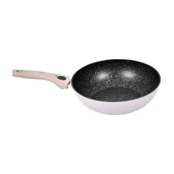 Wok en aluminium lilas H. 13,5 x L. 29 cm Durandal Equilibre Céramique