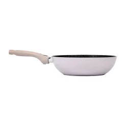 Wok en aluminium lilas H. 13,5 x L. 29 cm Durandal Equilibre Céramique
