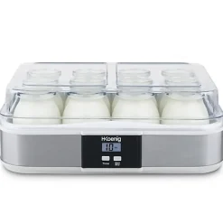 Yaourtiere HKoeNIG - ELY120 - Capacité 12 pots de 160ml - Programmable jusqu'a 15h - 15W