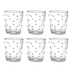 Zafferano Party Tumbler Verre Transparent 45 Cl Set de 6 Pièces en Verre