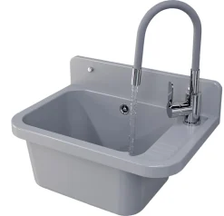 Zorg évier Paron Granitan avec robinet de cuisine extensible - Gris